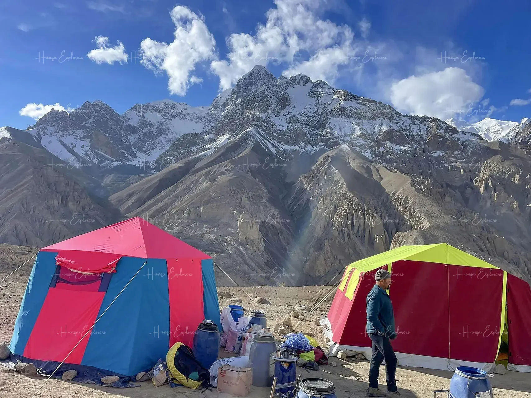 Tents on the high pastures of the Shimshal Pamir