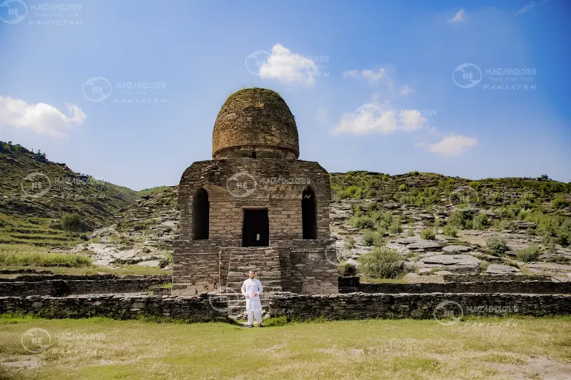 A Buddhist monument in the Swat Valley